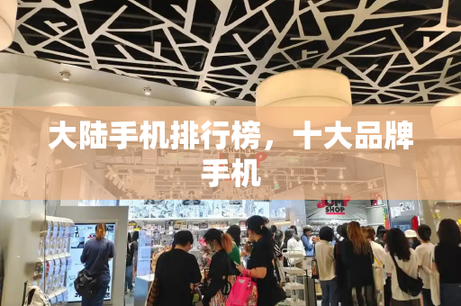 大陆手机排行榜，十大品牌手机