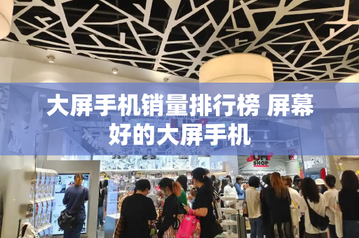 大屏手机销量排行榜 屏幕好的大屏手机-第1张图片-星选测评