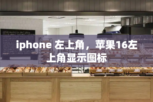 iphone 左上角，苹果16左上角显示图标