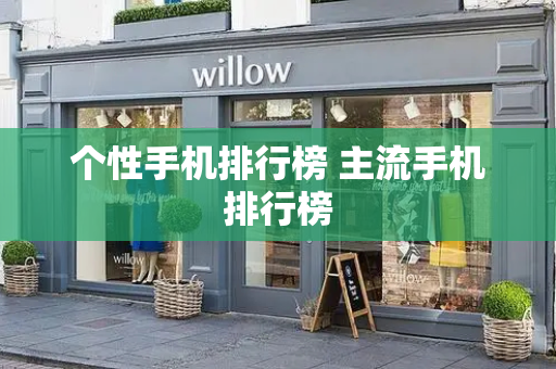 个性手机排行榜 主流手机排行榜