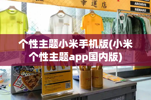 个性主题小米手机版(小米个性主题app国内版)