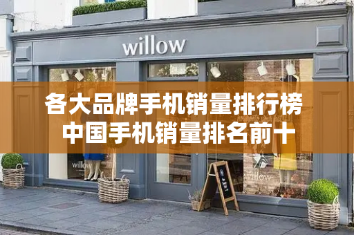 各大品牌手机销量排行榜 中国手机销量排名前十