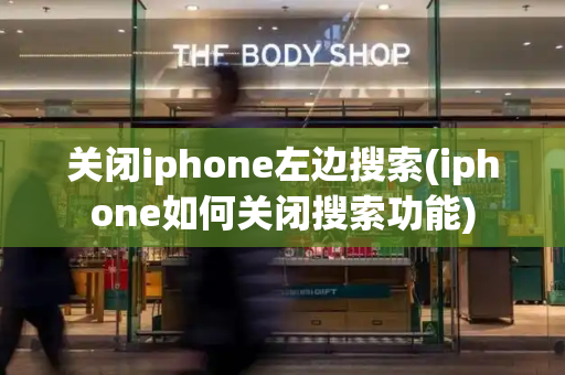 关闭iphone左边搜索(iphone如何关闭搜索功能)-第1张图片-星选测评