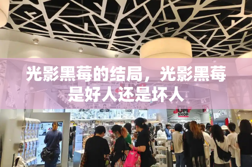 光影黑莓的结局，光影黑莓是好人还是坏人-第1张图片-星选测评
