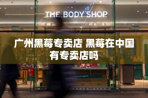 广州黑莓专卖店 黑莓在中国有专卖店吗-第1张图片-星选测评