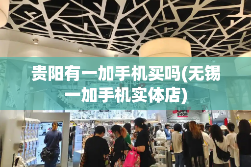 贵阳有一加手机买吗(无锡一加手机实体店)