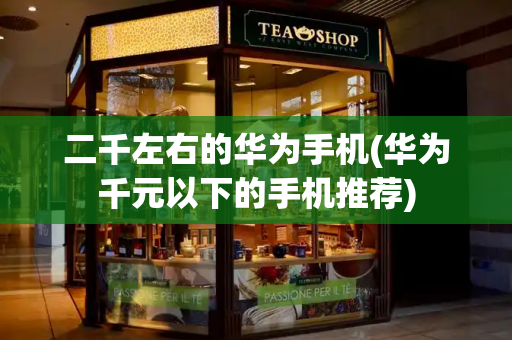 二千左右的华为手机(华为千元以下的手机推荐)