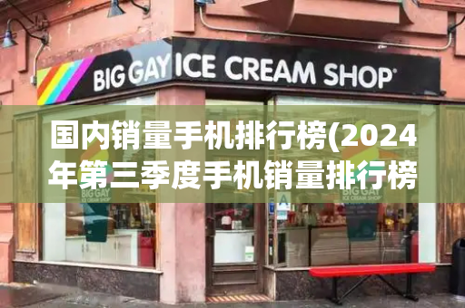 国内销量手机排行榜(2024年第三季度手机销量排行榜)