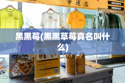 黑黑莓(黑黑草莓真名叫什么)