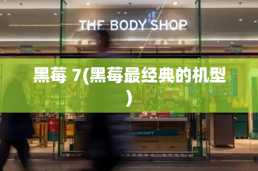 黑莓 7(黑莓最经典的机型)-第1张图片-星选测评