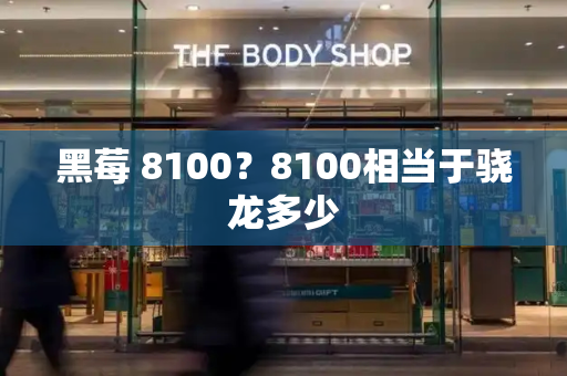 黑莓 8100？8100相当于骁龙多少-第1张图片-星选测评