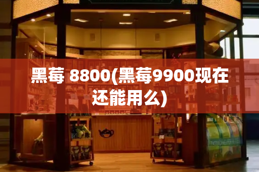 黑莓 8800(黑莓9900现在还能用么)-第1张图片-星选测评