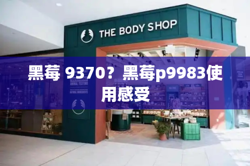 黑莓 9370？黑莓p9983使用感受