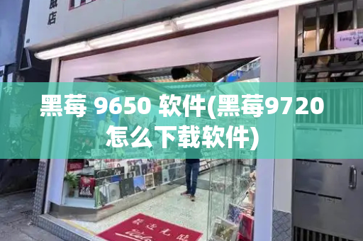 黑莓 9650 软件(黑莓9720怎么下载软件)-第1张图片-星选测评