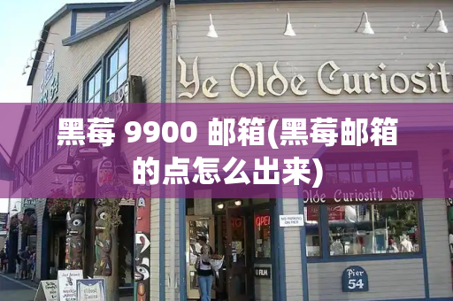 黑莓 9900 邮箱(黑莓邮箱的点怎么出来)