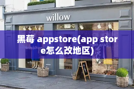 黑莓 appstore(app store怎么改地区)