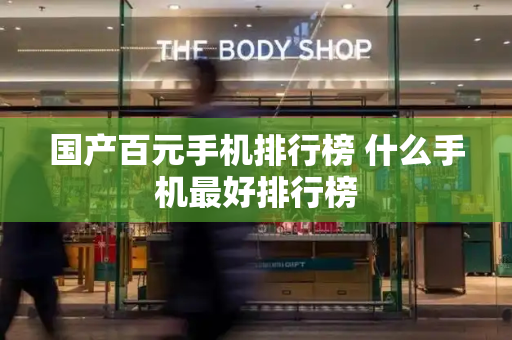 国产百元手机排行榜 什么手机最好排行榜