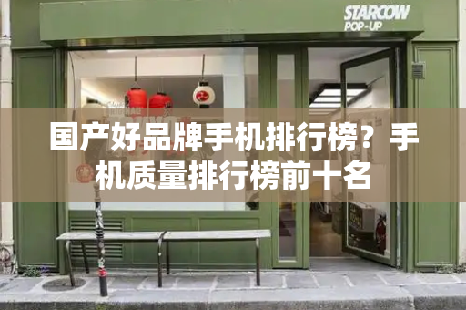国产好品牌手机排行榜？手机质量排行榜前十名
