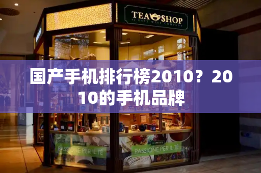 国产手机排行榜2010？2010的手机品牌-第1张图片-星选测评
