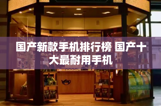 国产新款手机排行榜 国产十大最耐用手机