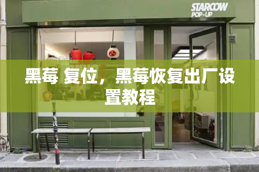 黑莓 复位，黑莓恢复出厂设置教程