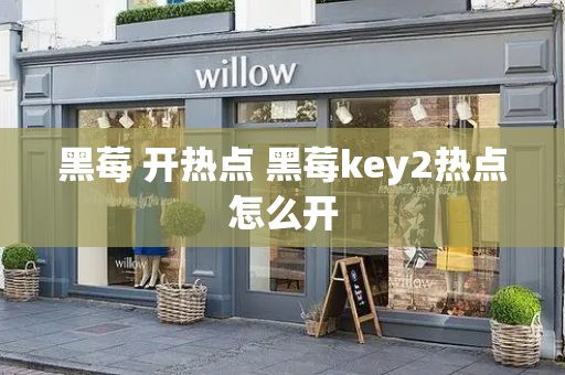 黑莓 开热点 黑莓key2热点怎么开