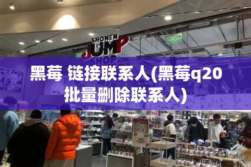 黑莓 链接联系人(黑莓q20批量删除联系人)