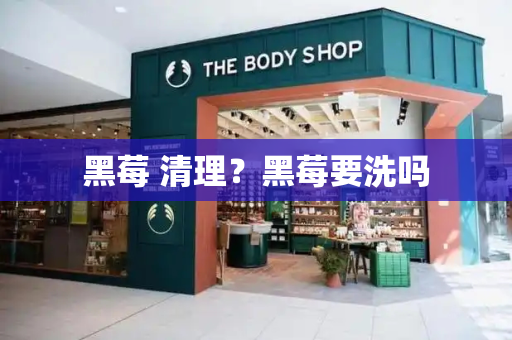 黑莓 清理？黑莓要洗吗