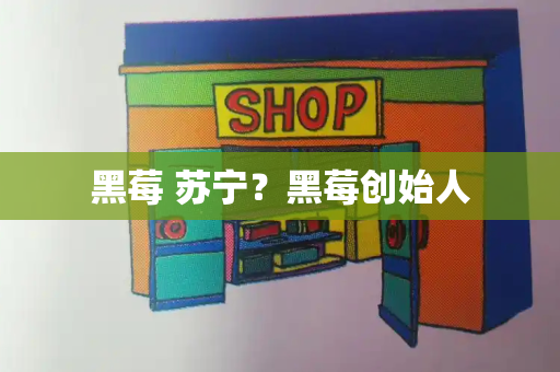 黑莓 苏宁？黑莓创始人-第1张图片-星选测评
