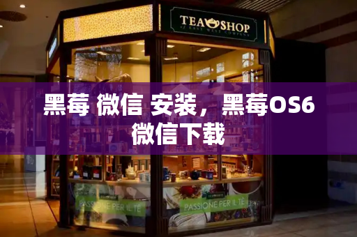 黑莓 微信 安装，黑莓OS6微信下载-第1张图片-星选测评