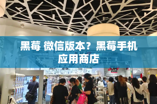 黑莓 微信版本？黑莓手机应用商店