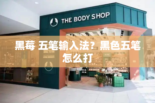黑莓 五笔输入法？黑色五笔怎么打