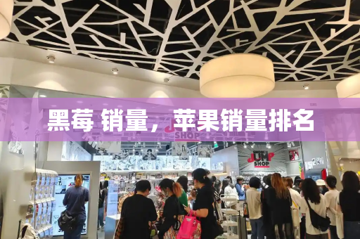 黑莓 销量，苹果销量排名