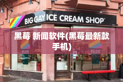 黑莓 新闻软件(黑莓最新款手机)-第1张图片-星选测评