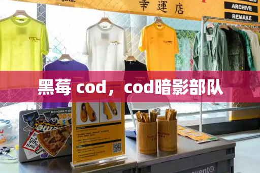 黑莓 cod，cod暗影部队
