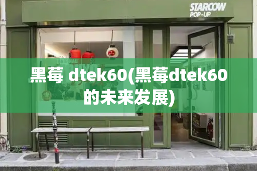 黑莓 dtek60(黑莓dtek60的未来发展)