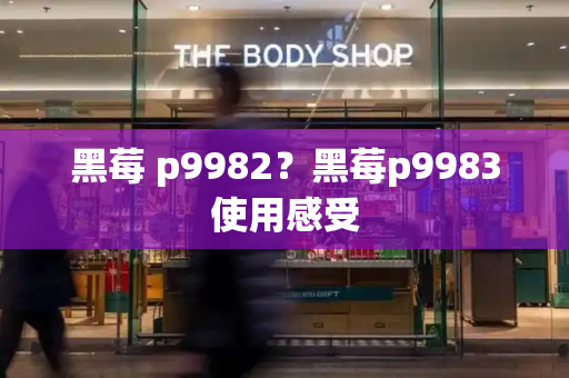 黑莓 p9982？黑莓p9983使用感受-第1张图片-星选测评