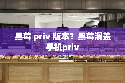 黑莓 priv 版本？黑莓滑盖手机priv-第1张图片-星选测评