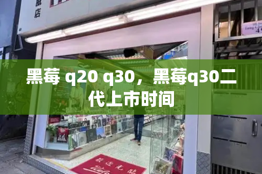 黑莓 q20 q30，黑莓q30二代上市时间