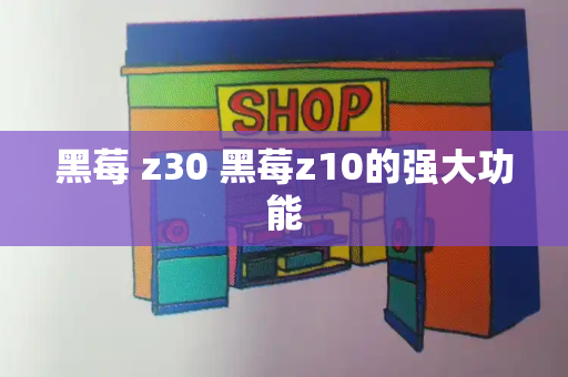 黑莓 z30 黑莓z10的强大功能-第1张图片-星选测评