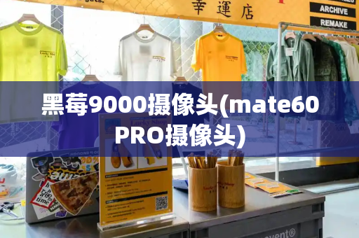 黑莓9000摄像头(mate60PRO摄像头)-第1张图片-星选测评