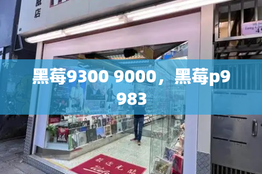 黑莓9300 9000，黑莓p9983