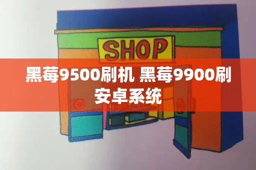 黑莓9500刷机 黑莓9900刷安卓系统