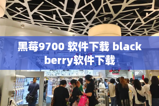 黑莓9700 软件下载 blackberry软件下载