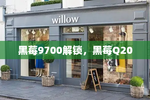 黑莓9700解锁，黑莓Q20