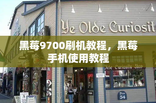 黑莓9700刷机教程，黑莓手机使用教程