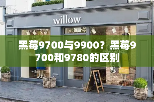 黑莓9700与9900？黑莓9700和9780的区别