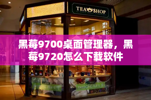 黑莓9700桌面管理器，黑莓9720怎么下载软件