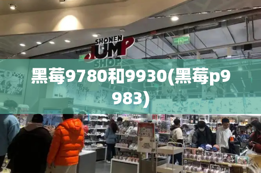 黑莓9780和9930(黑莓p9983)-第1张图片-星选测评