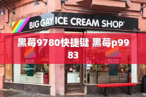 黑莓9780快捷键 黑莓p9983